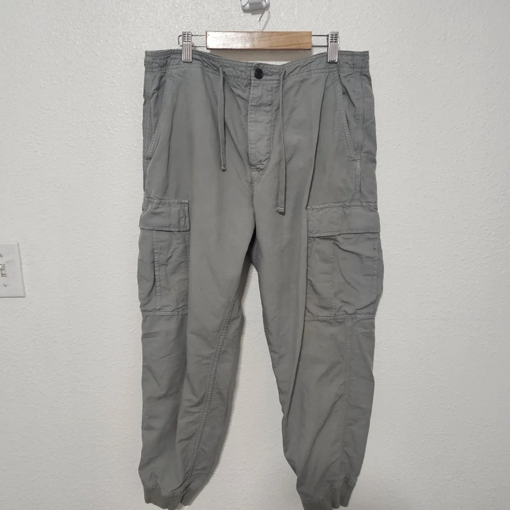 J Crew cargo jogger pants see description for sizing linen blend